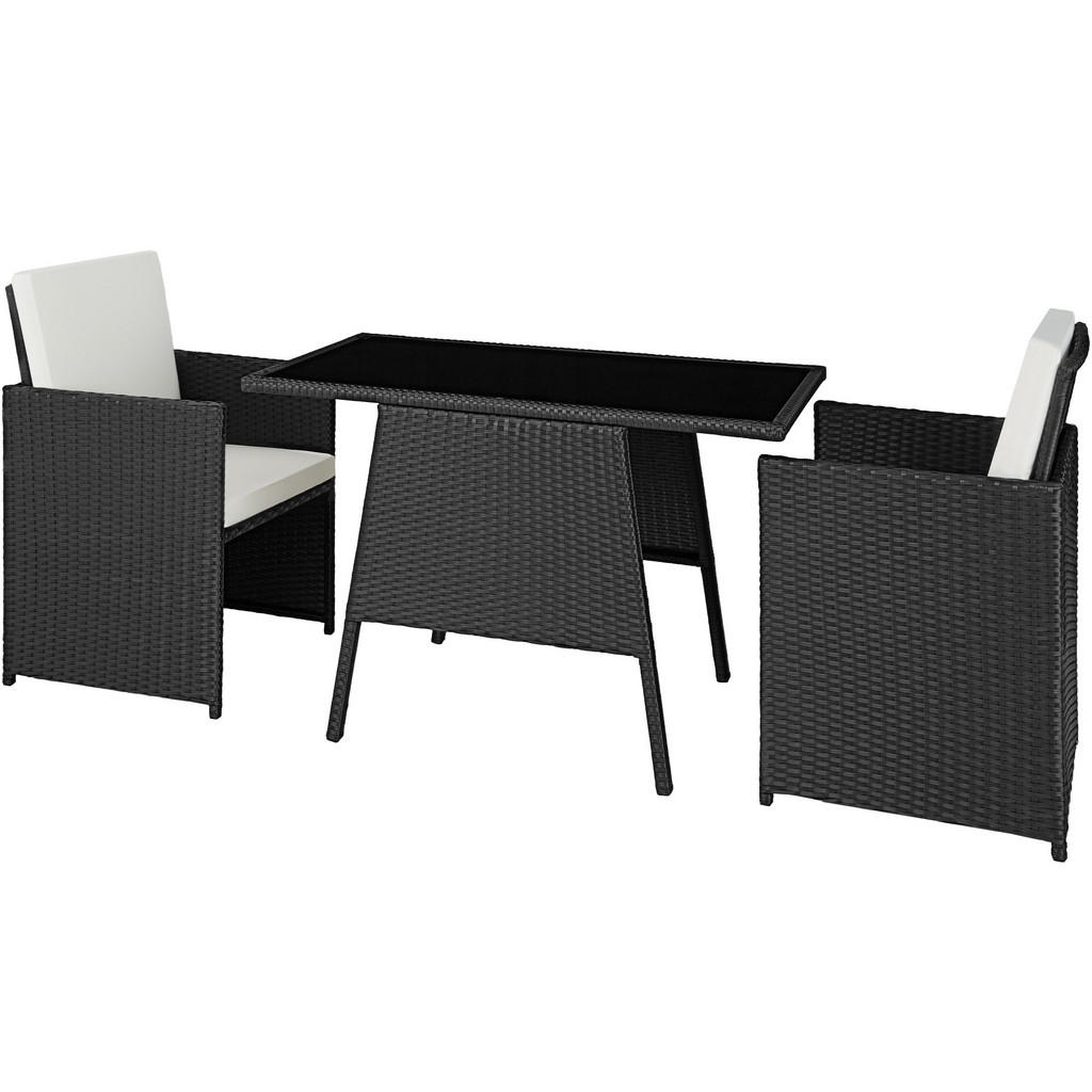 tectake Rattan, Schwarz, Kunststoff, Rechteckig, Gartenmöbel, Gartenmöbel-Sets tectake Rattan, Schwarz, Kunststoff, Rechteckig, Gartenmöbel, Gartenmöbel-Sets von tectake