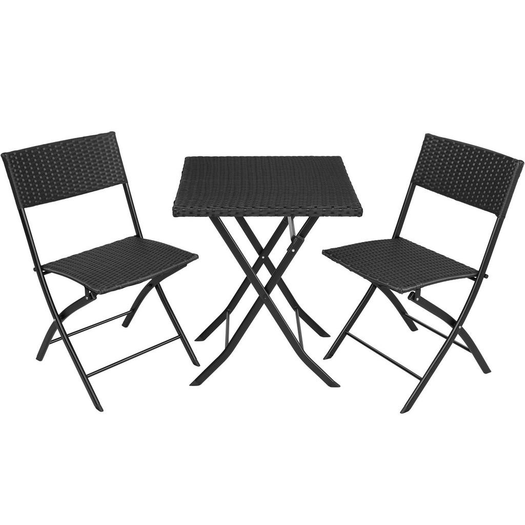 tectake Rattanset, Schwarz, Kunststoff, Rechteckig, Gartenmöbel, Gartenmöbel-Sets tectake Rattanset, Schwarz, Kunststoff, Rechteckig, Gartenmöbel, Gartenmöbel-Sets von tectake