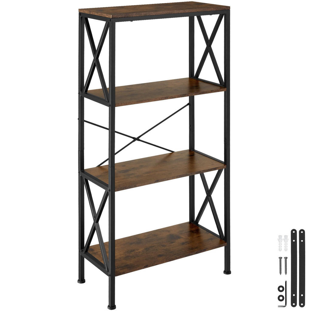 tectake Regal, Rost, Holzwerkstoff, Beton Optik, Rechteckig, 31.5x133.5x61.5 cm, Wohnzimmer, Regale, Bücherregale tectake Regal, Rost, Holzwerkstoff, Beton Optik, Rechteckig, 31.5x133.5x61.5 cm, Wohnzimmer, Regale, Bücherregale von tectake