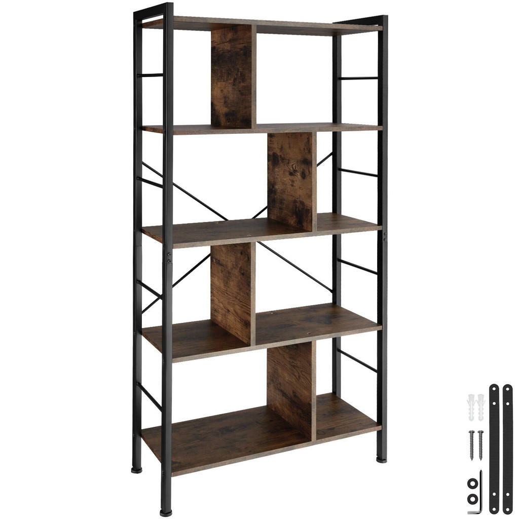tectake Regal, Rost, Holzwerkstoff, Beton Optik, Rechteckig, 30x155x75.5 cm, Wohnzimmer, Regale, Bücherregale tectake Regal, Rost, Holzwerkstoff, Beton Optik, Rechteckig, 30x155x75.5 cm, Wohnzimmer, Regale, Bücherregale von tectake
