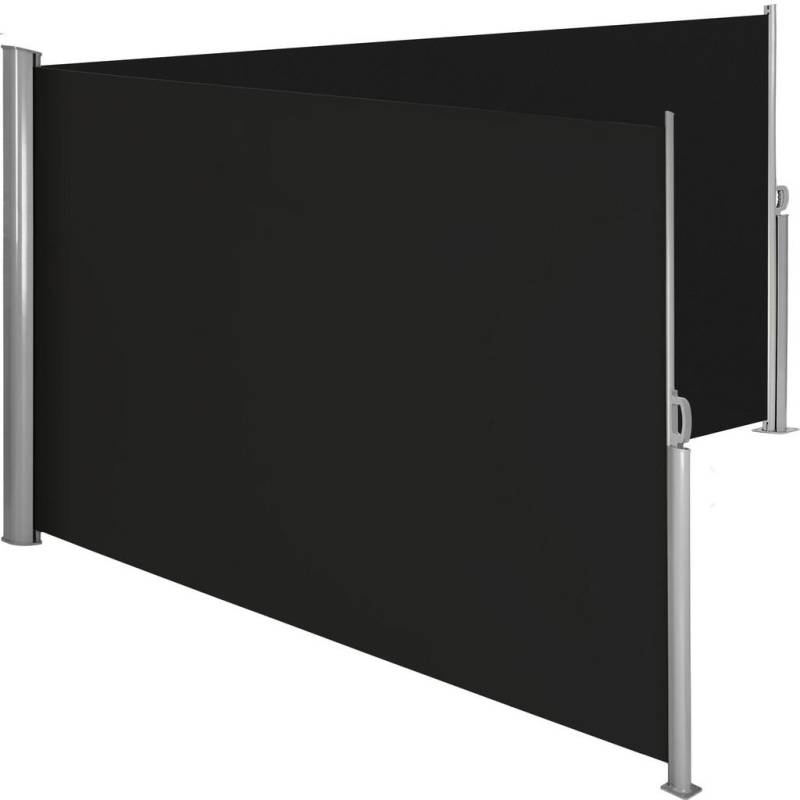tectake SEITENMARKISE Schwarz