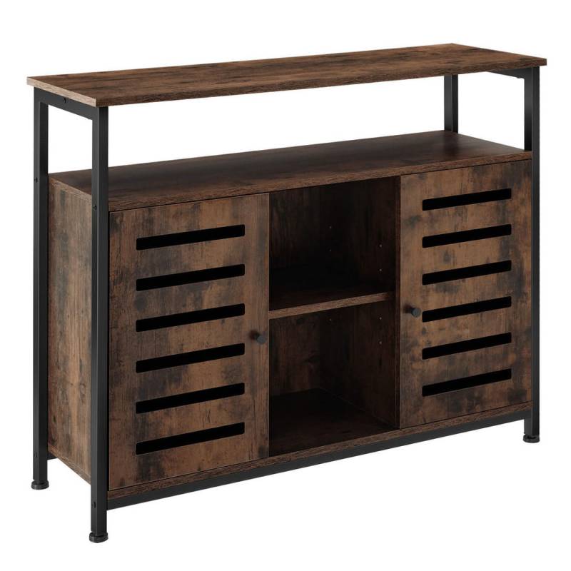 tectake Sideboard, Rost, Holzwerkstoff, Beton Optik, Rechteckig, 37x82x100 cm, Wohnzimmer, Wohnwände, Lowboards, Lowboards stehend tectake Sideboard, Rost, Holzwerkstoff, Beton Optik, Rechteckig, 37x82x100 cm, Wohnzimmer, Wohnwände, Lowboards, Lowboards stehend von tectake