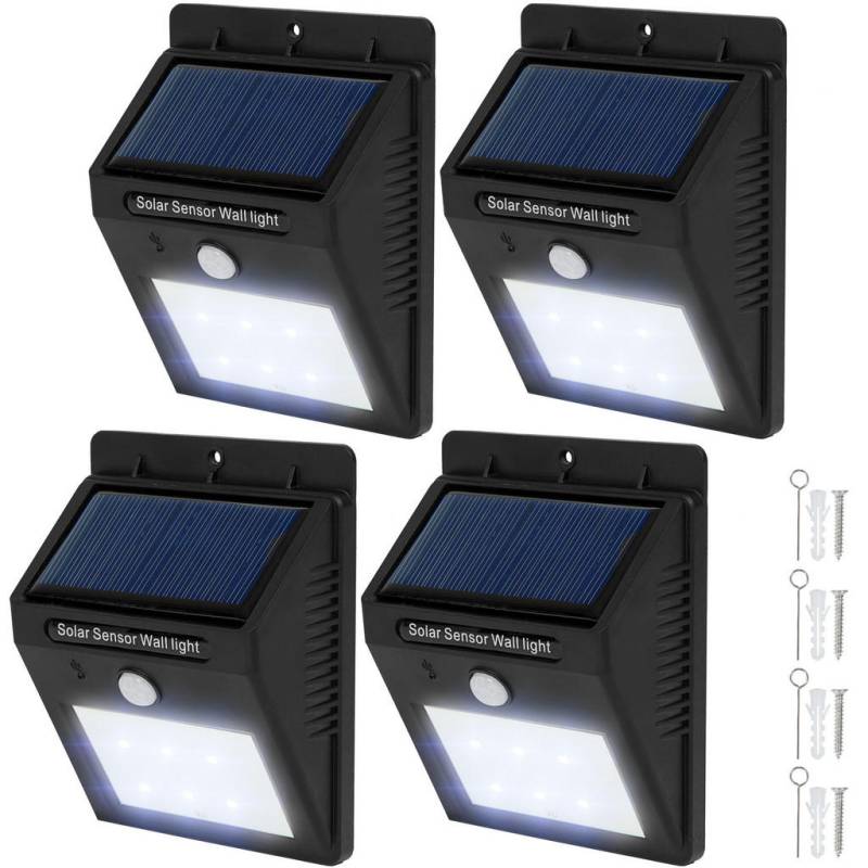 tectake SOLARLAMPE Schwarz