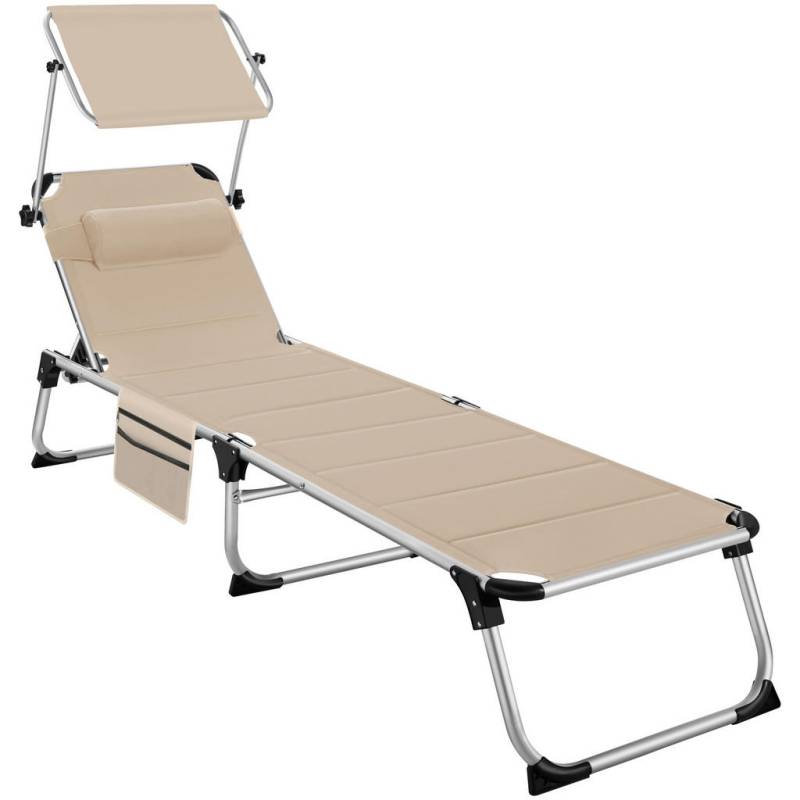 tectake SONNENLIEGE Beige