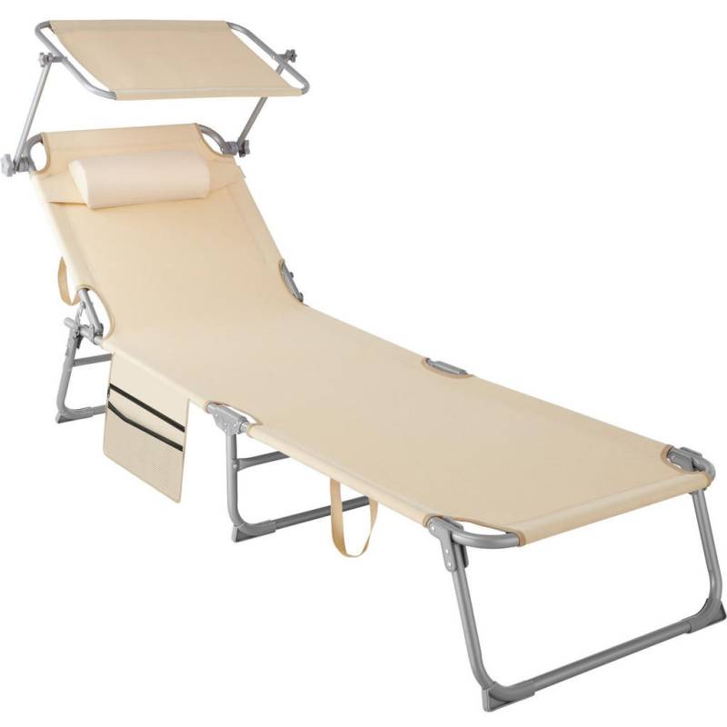 tectake SONNENLIEGE Beige