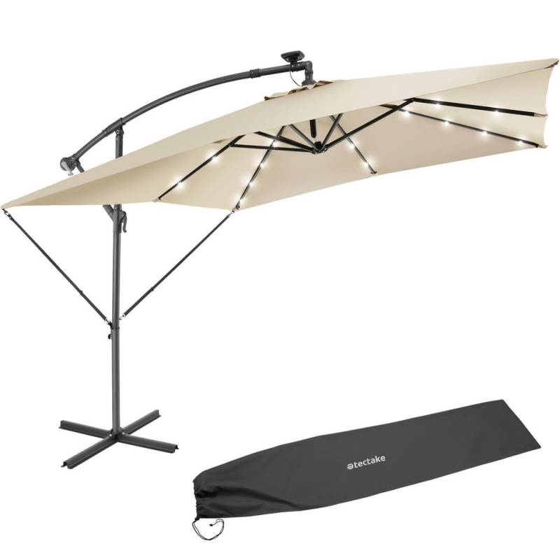 tectake SONNENSCHIRM Beige