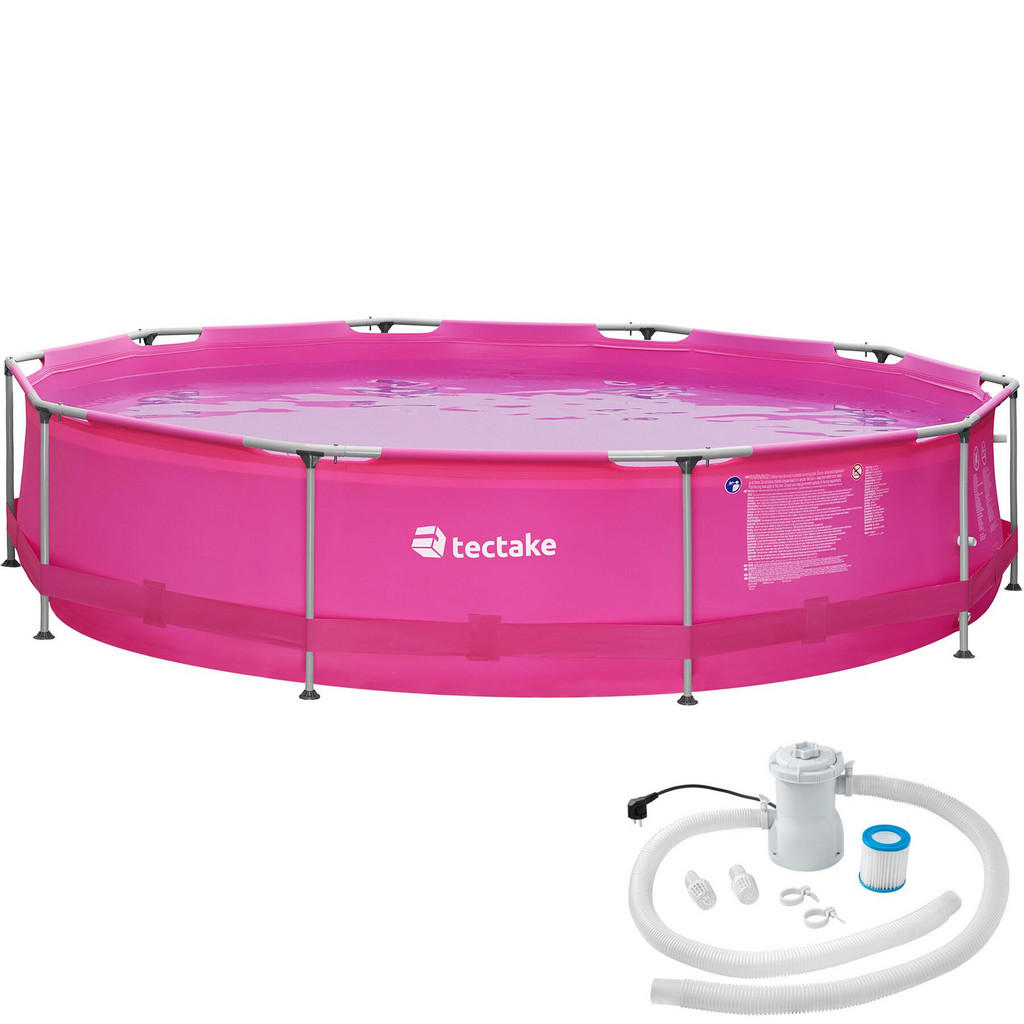 tectake Swimming, Pink, Kunststoff, Rund, 360x76x360 cm, Freizeit, Pools und Wasserspaß, Pools tectake Swimming, Pink, Kunststoff, Rund, 360x76x360 cm, Freizeit, Pools und Wasserspaß, Pools von tectake