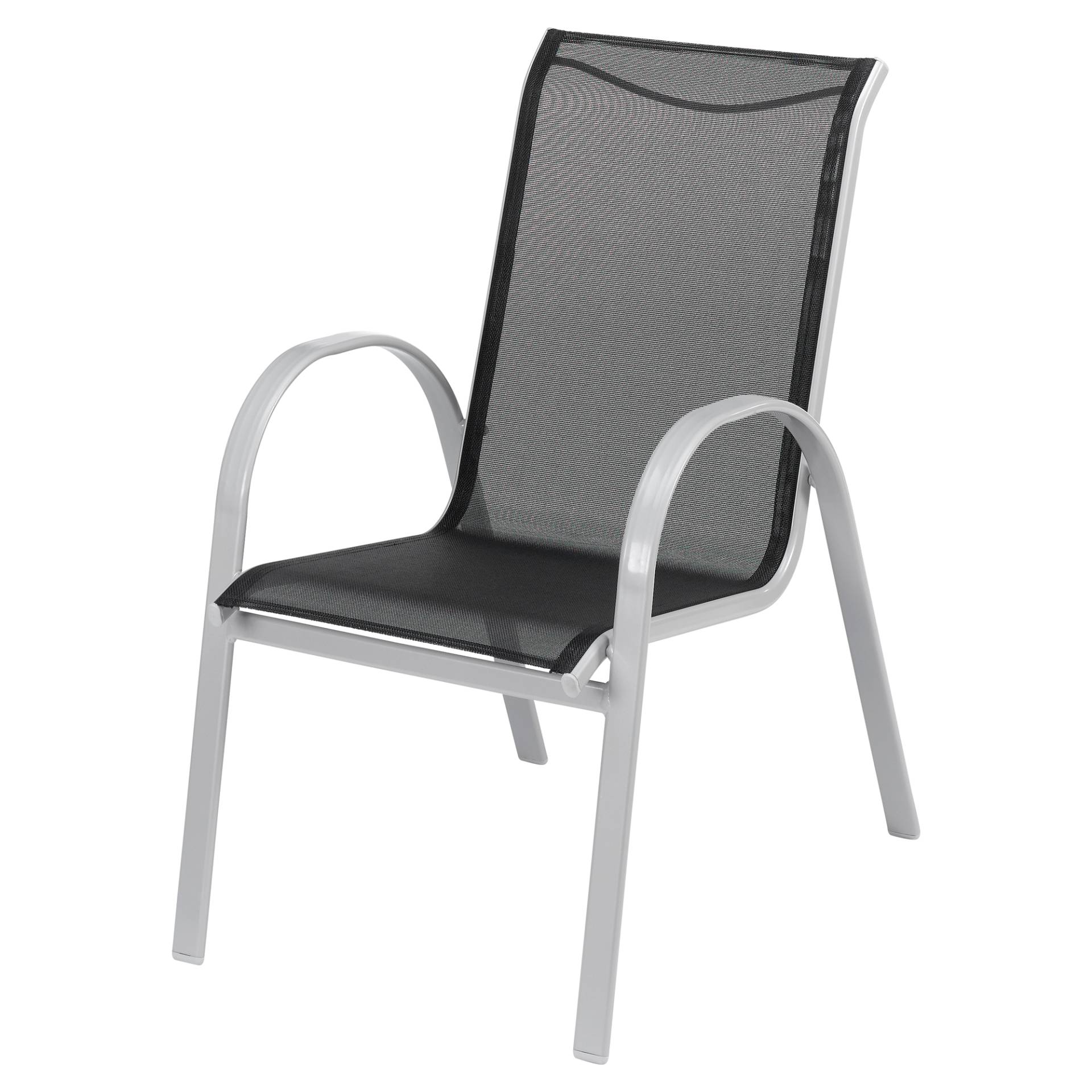 toom Stapelstuhl 'Meike' schwarz 57 x 95 x 76 cm