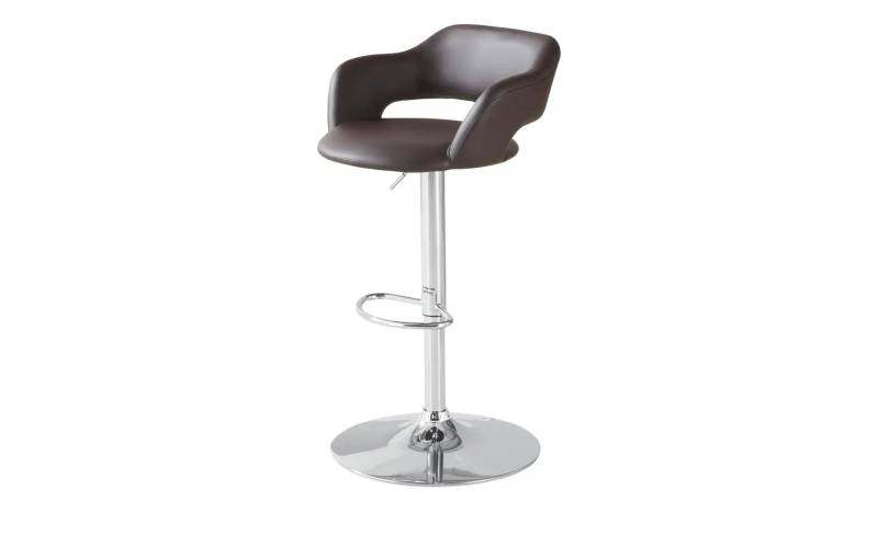 uno Barhocker mit Armlehne Hektor ¦ braun ¦ Maße (cm): B: 56 H: 84,5 T: 55.5 Polstermöbel > Hocker > Barhocker - Höffner