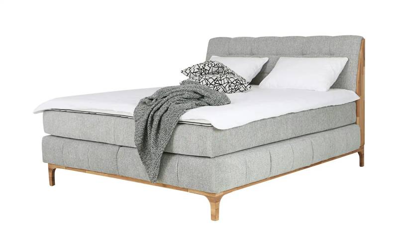 uno Boxspringbett  Kaisa ¦ grau ¦ Maße (cm): B: 181 H: 119 Betten > Komfortbetten - Höffner