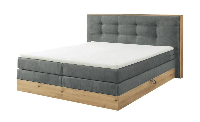 uno Boxspringbett mit Bettkasten Nox ¦ grau ¦ Maße (cm): B: 205 H: 114 Betten > Boxspringbetten > Boxspringbetten 180x200 - Höffner