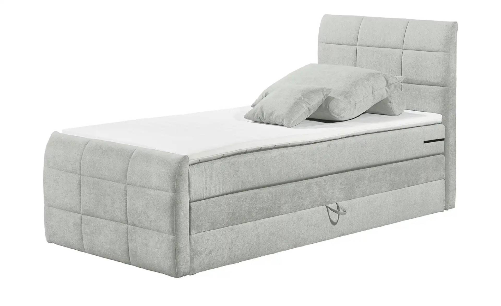 Primo Boxspringbett mit Bettkasten  ¦ grau ¦ Maße (cm): B: 103 H: 113 Betten > Boxspringbetten - Möbel Kraft