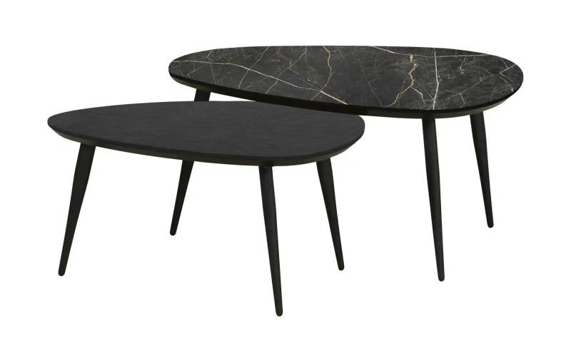 uno Couchtisch 2er-Set  Dortmund ¦ schwarz Tische > Couchtische > Couchtische andere Formen - Höffner