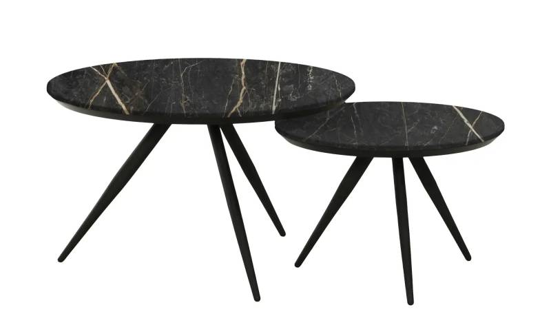 uno Couchtisch 2er-Set  Hayley ¦ grau Tische > Couchtische > Couchtische rund - Höffner