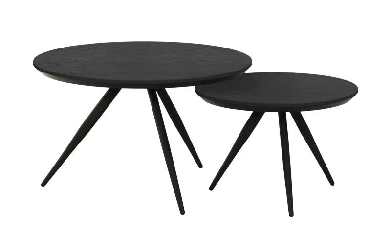 uno Couchtisch 2er-Set  Hayley ¦ schwarz Tische > Couchtische > Couchtische rund - Höffner