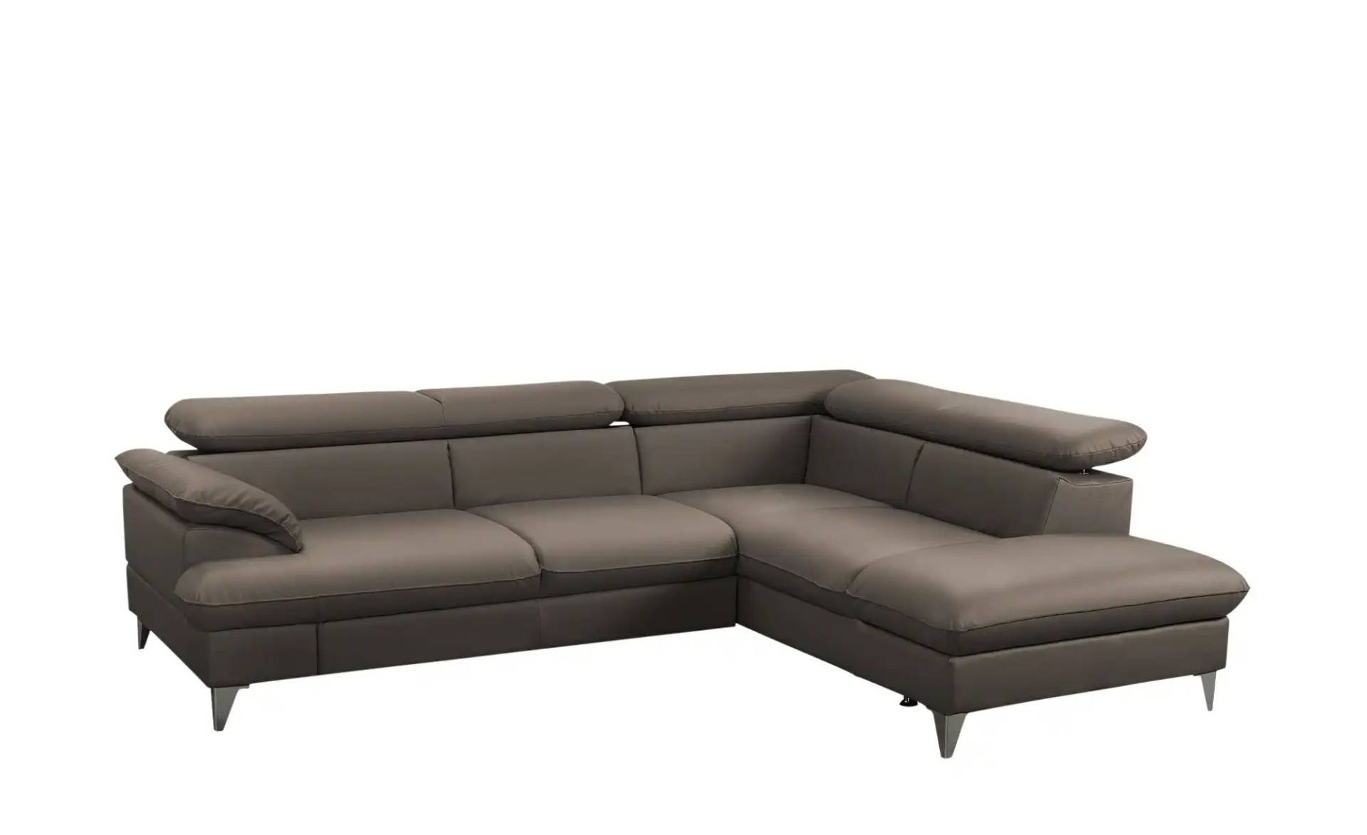 uno Ecksofa aus Kunstleder David ¦ braun ¦ Maße (cm): B: 256 H: 74 T: 208 Polstermöbel > Sofas > Ecksofas - Höffner