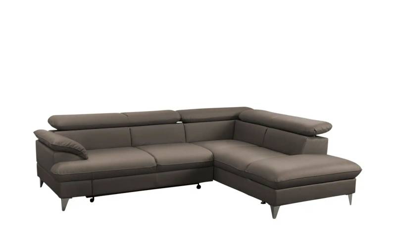 uno Ecksofa aus Kunstleder David ¦ braun ¦ Maße (cm): B: 256 H: 74 T: 208.0 Polstermöbel > Sofas > Ecksofas - Höffner