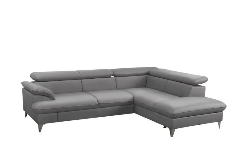 uno Ecksofa aus Kunstleder David ¦ grau ¦ Maße (cm): B: 256 H: 74 T: 208.0 Polstermöbel > Sofas > Ecksofas - Höffner