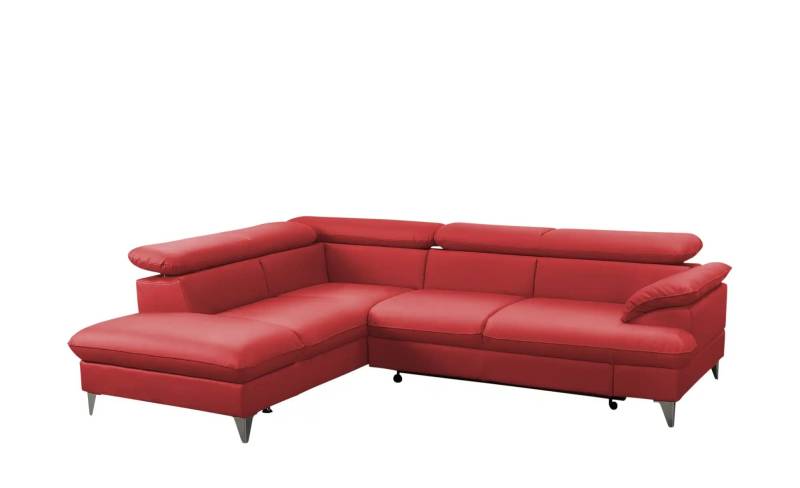 uno Ecksofa aus Kunstleder David ¦ rot ¦ Maße (cm): B: 208 H: 74 T: 256.0 Polstermöbel > Sofas > Ecksofas - Höffner