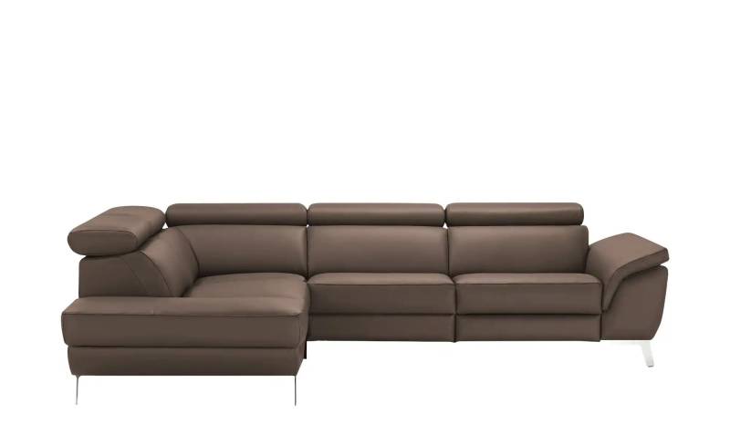 uno Ecksofa Leder  Dallas ¦ braun ¦ Maße (cm): B: 283 H: 74 T: 228.0 Polstermöbel > Sofas > Ecksofas - Höffner