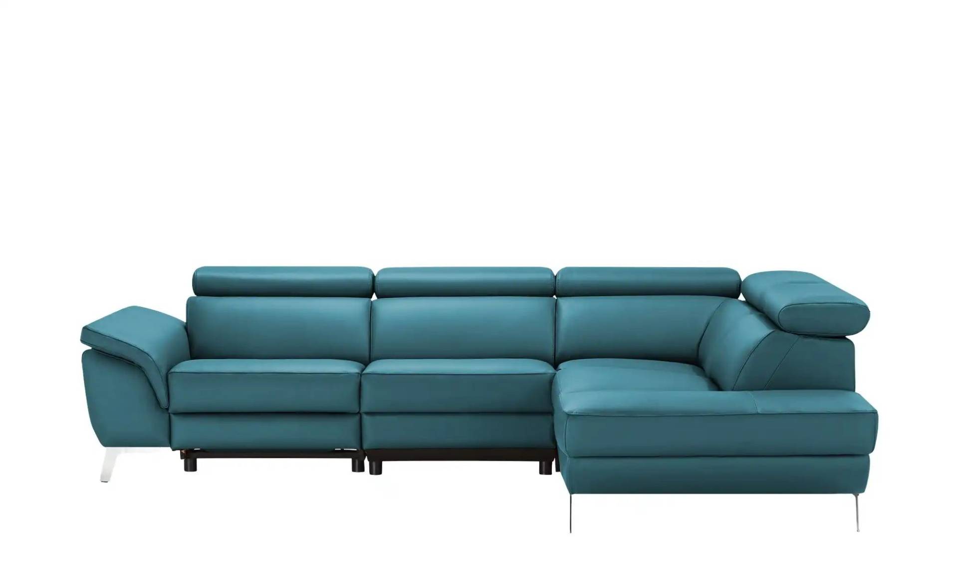 uno Ecksofa Leder  Dallas ¦ türkis/petrol ¦ Maße (cm): B: 283 H: 74 T: 228 Polstermöbel > Sofas > Ecksofas - Höffner