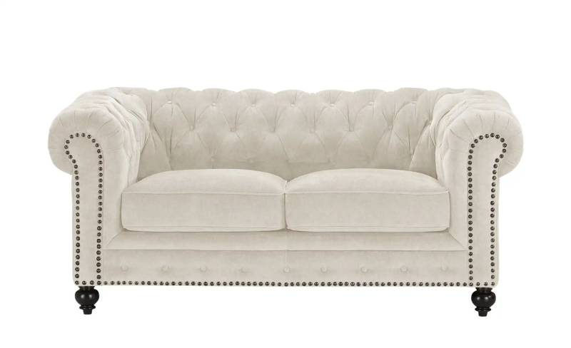 uno Einzelsofa  Chesterfield Stoff ¦ creme ¦ Maße (cm): B: 183 H: 80 T: 100.0 Polstermöbel > Sofas > 2-Sitzer - Höffner