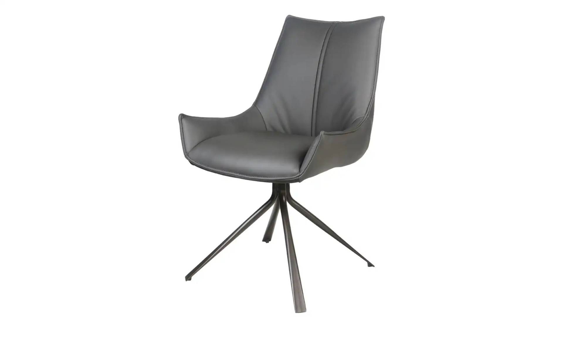 uno Esszimmerstuhl  Violetta ¦ grau ¦ Maße (cm): B: 57 H: 89 T: 64.0 Stühle > Küchenstühle > Polster Küchenstühle - Höffner