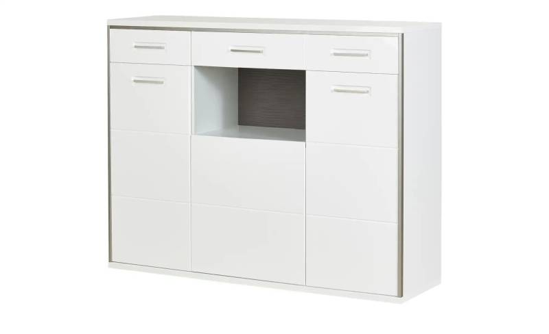 uno Highboard   Setto ¦ weiß ¦ Maße (cm): B: 154 H: 121 T: 45.0 Kommoden & Sideboards > Highboards - Höffner