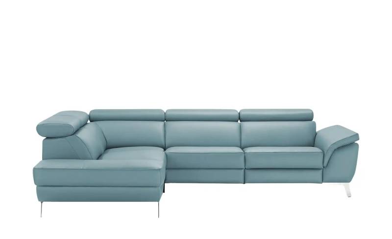 Primo Leder Ecksofa  Dallas ¦ blau ¦ Maße (cm): B: 283 H: 74 T: 228.0 Polstermöbel > Sofas > Ecksofas - Möbel Kraft