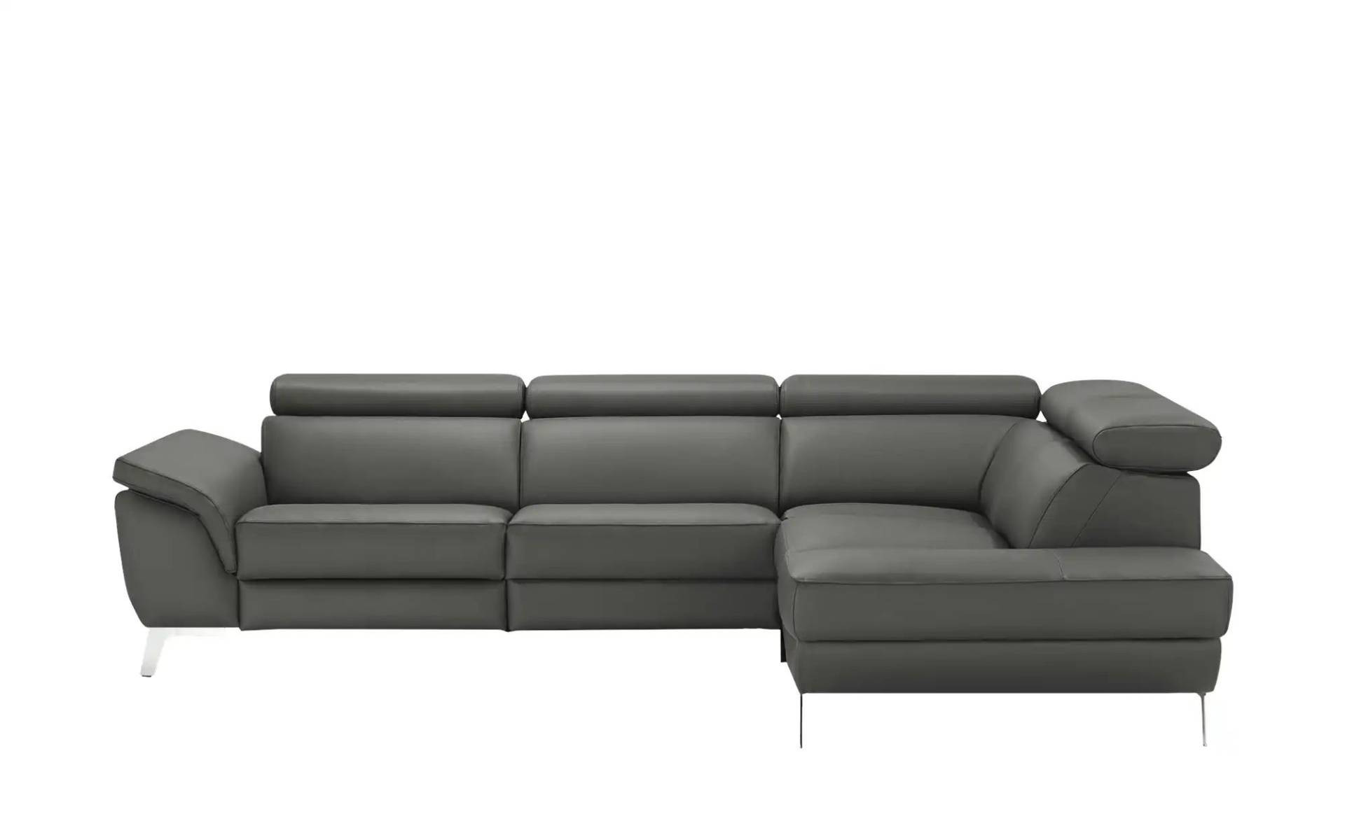 Primo Leder Ecksofa  Dallas ¦ grau ¦ Maße (cm): B: 283 H: 74 T: 228 Polstermöbel > Sofas > Ecksofas - Möbel Kraft