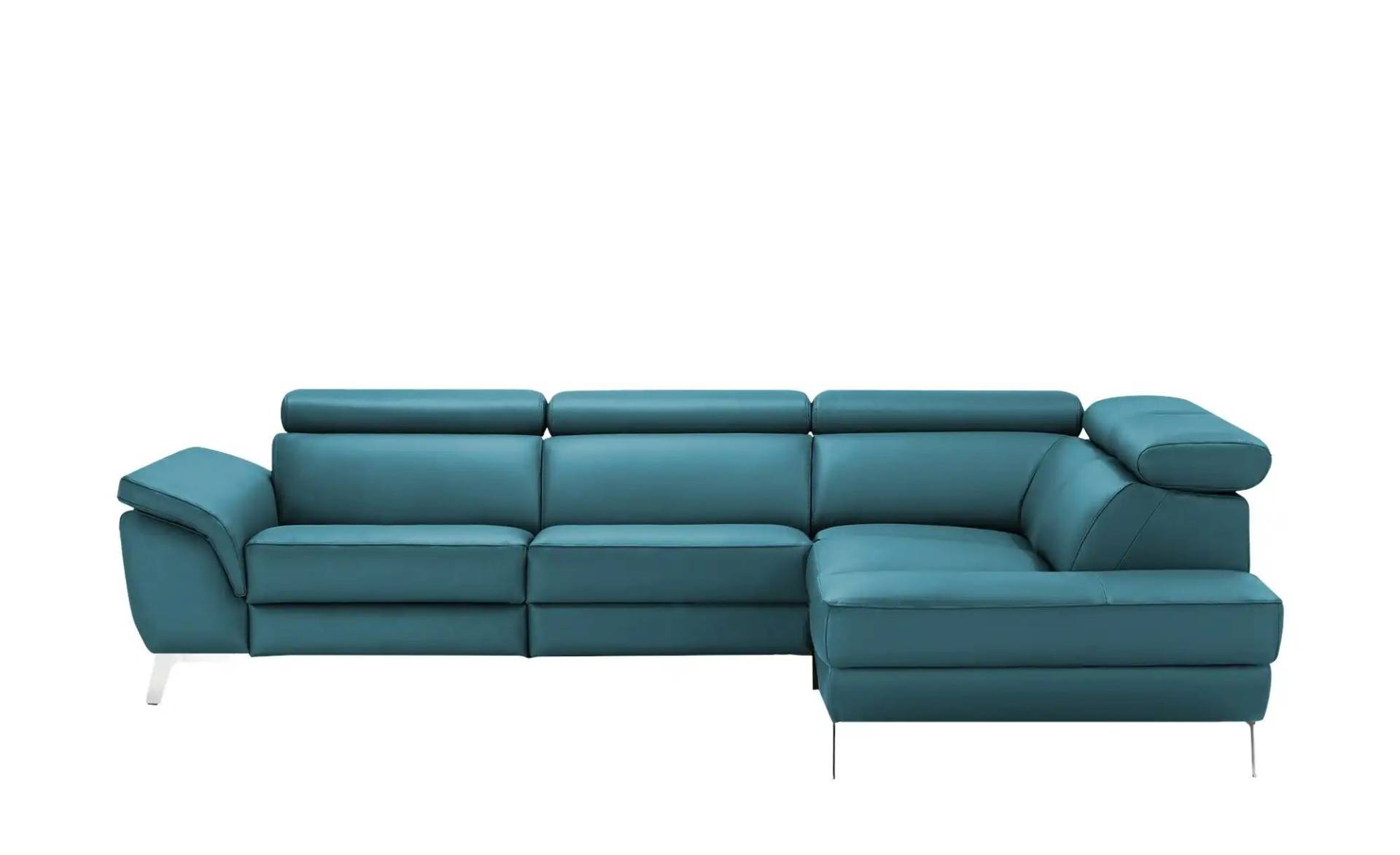 Primo Leder Ecksofa  Dallas ¦ türkis/petrol ¦ Maße (cm): B: 283 H: 74 T: 228 Polstermöbel > Sofas > Ecksofas - Möbel Kraft