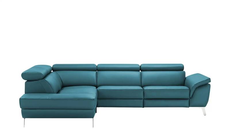 Primo Leder Ecksofa  Dallas ¦ türkis/petrol ¦ Maße (cm): B: 283 H: 74 T: 228.0 Polstermöbel > Sofas > Ecksofas - Möbel Kraft