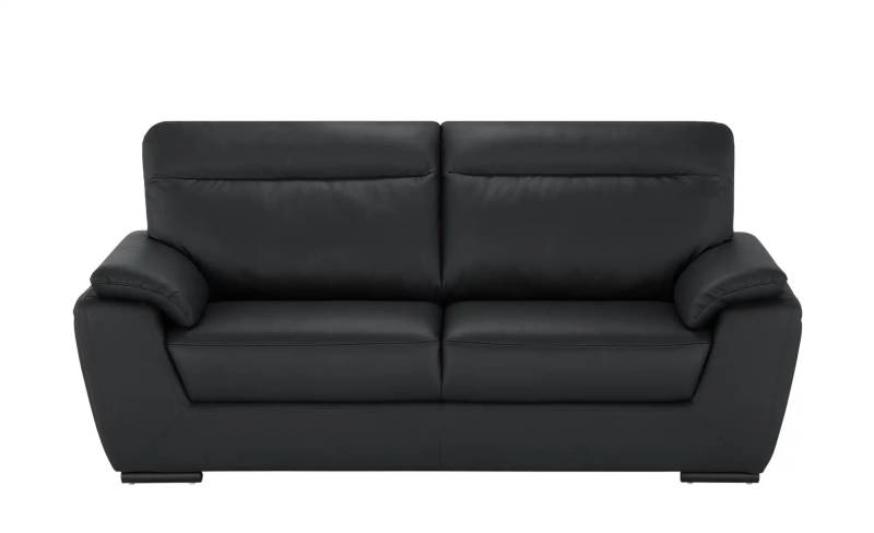Sofa  aus Leder Brandy II ¦ schwarz ¦ Maße (cm): B: 224 H: 95 T: 100.0 Polstermöbel > Sofas > 3-Sitzer - Höffner