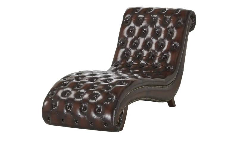 uno Liege  Chesterfield ¦ braun ¦ Maße (cm): B: 72 H: 95 T: 184.0 Polstermöbel > Relaxliegen - Höffner