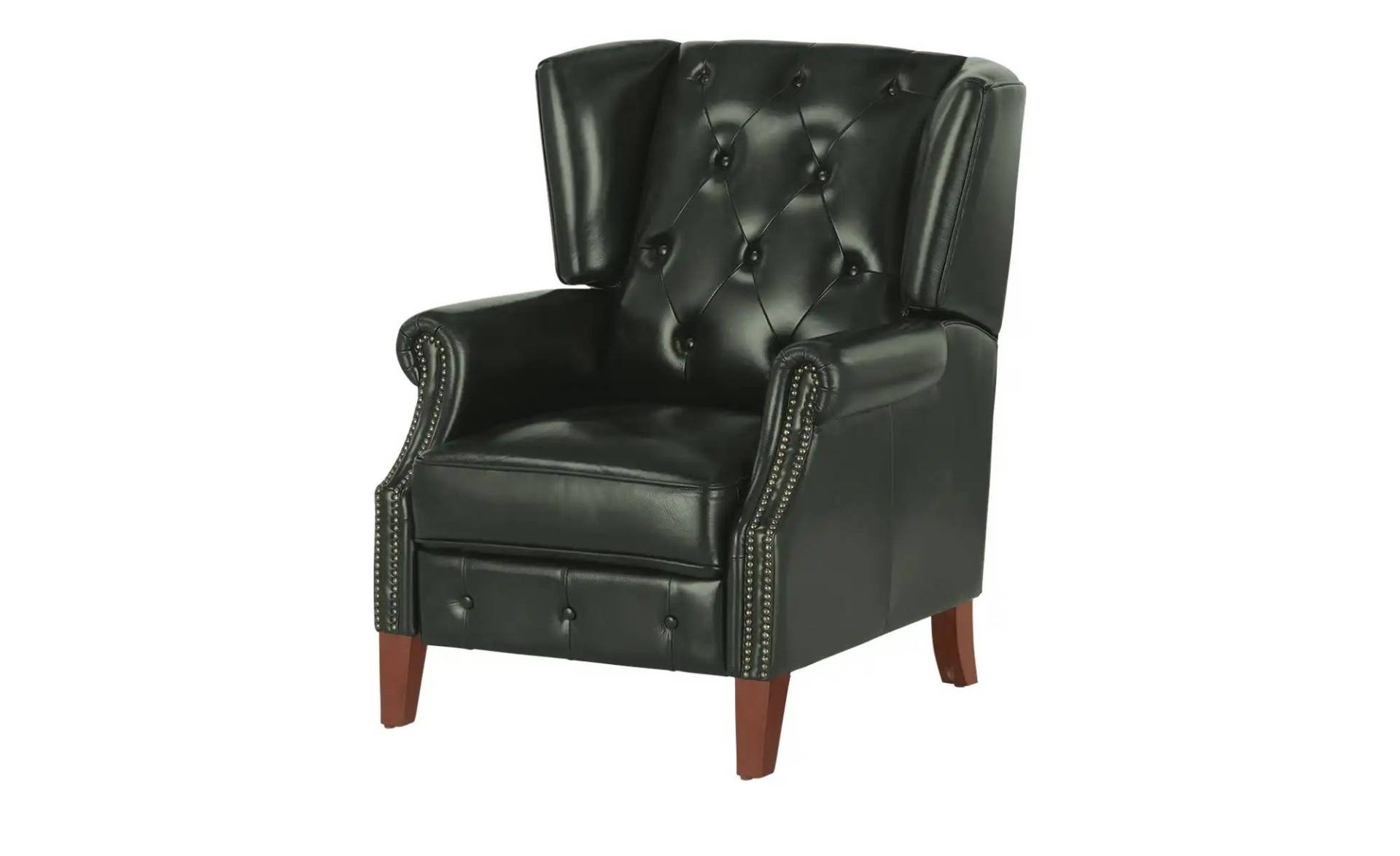 uno Relaxsessel aus Echtleder Chesterfield ¦ grün ¦ Maße (cm): B: 82 H: 103 T: 95.0 Polstermöbel > Sessel > Relaxsessel - Höffner