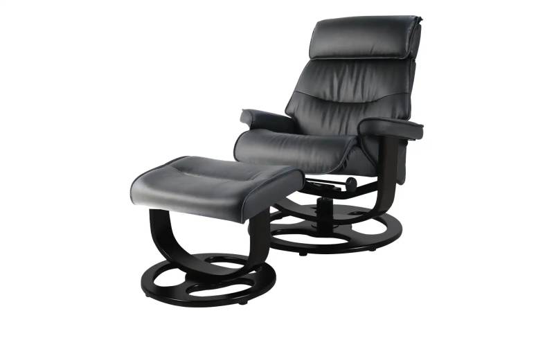 uno Sessel-Hocker-Set mit Relaxfunktion Ben ¦ schwarz ¦ Maße (cm): B: 80 H: 105 T: 92.0 Polstermöbel > Sessel > Relaxsessel - Höffner