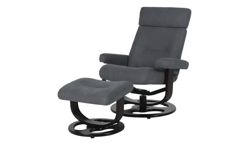 uno Sessel-Hocker-Set mit Relaxfunktion Mateo ¦ grau ¦ Maße (cm): B: 80 H: 104 T: 114.0 Polstermöbel > Sessel > Relaxsessel - Höffner