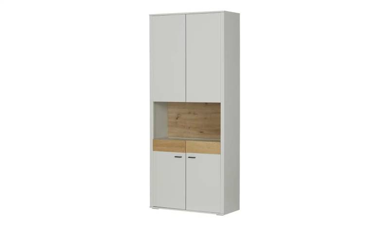 uno Vitrine  Manchester ¦ grau ¦ Maße (cm): B: 88 H: 206 T: 38.0 Schränke > Vitrinen - Höffner