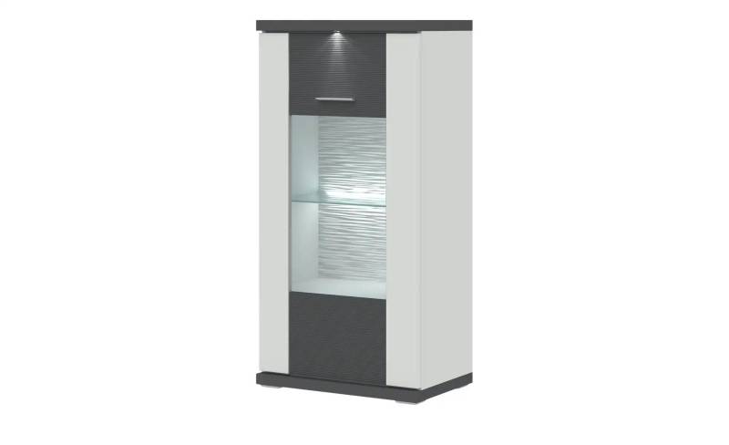 uno Vitrine   Titan ¦ grau ¦ Maße (cm): B: 66 H: 131 T: 42.0 Schränke > Vitrinen - Höffner