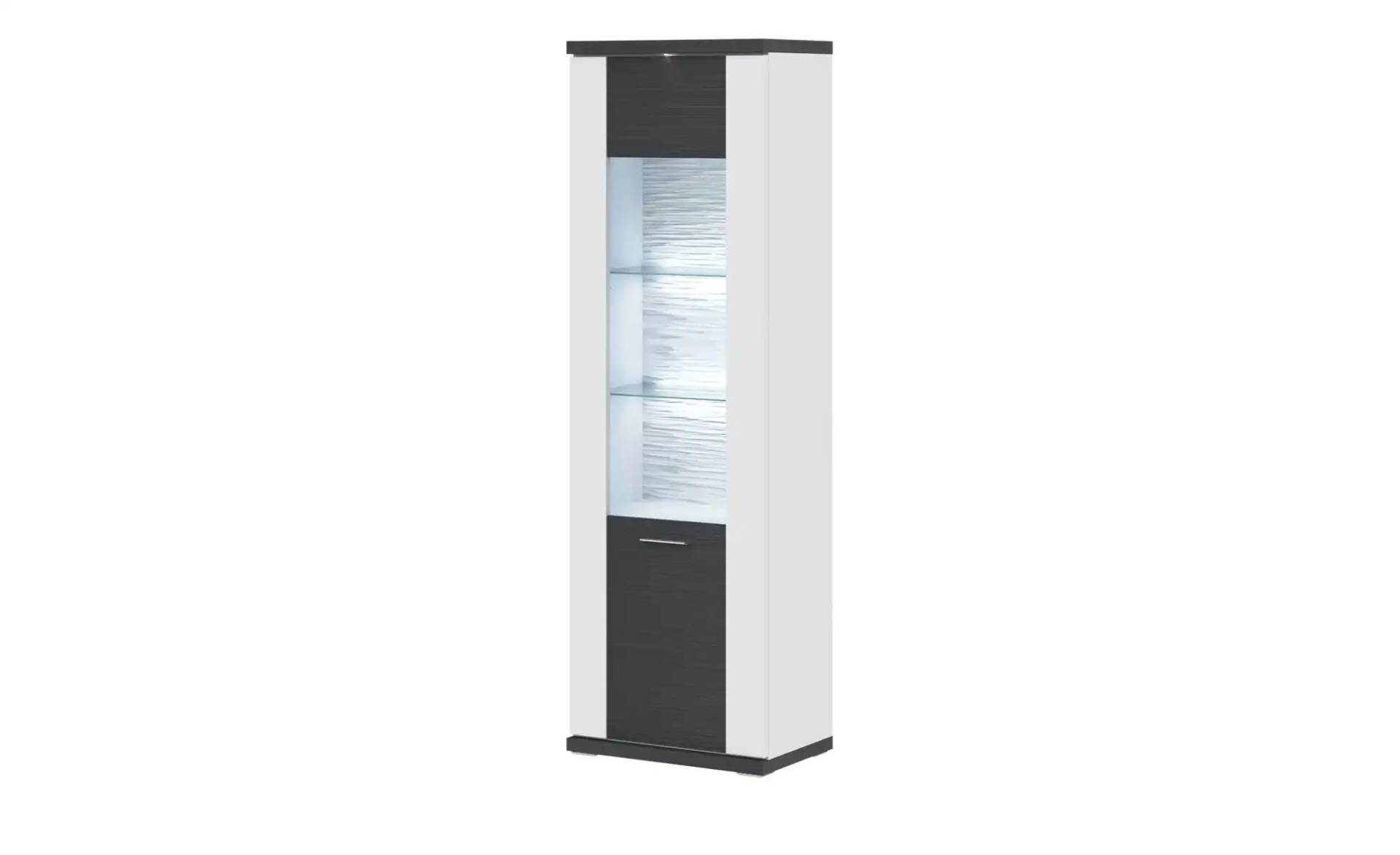 uno Vitrine  Titan ¦ grau ¦ Maße (cm): B: 66 H: 207 T: 42 Kommoden & Sideboards > Vitrinen - Höffner