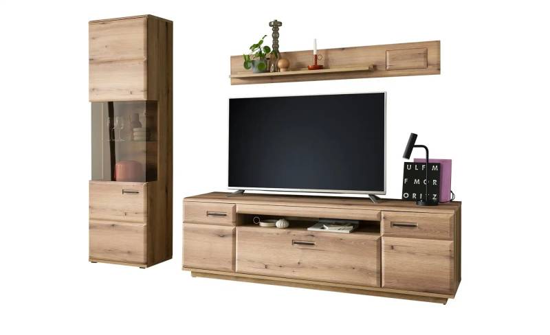 uno Wohnkombination  Nafeli ¦ holzfarben ¦ Maße (cm): B: 255 H: 206 T: 50.0 Kommoden & Sideboards > Wohnwände - Höffner
