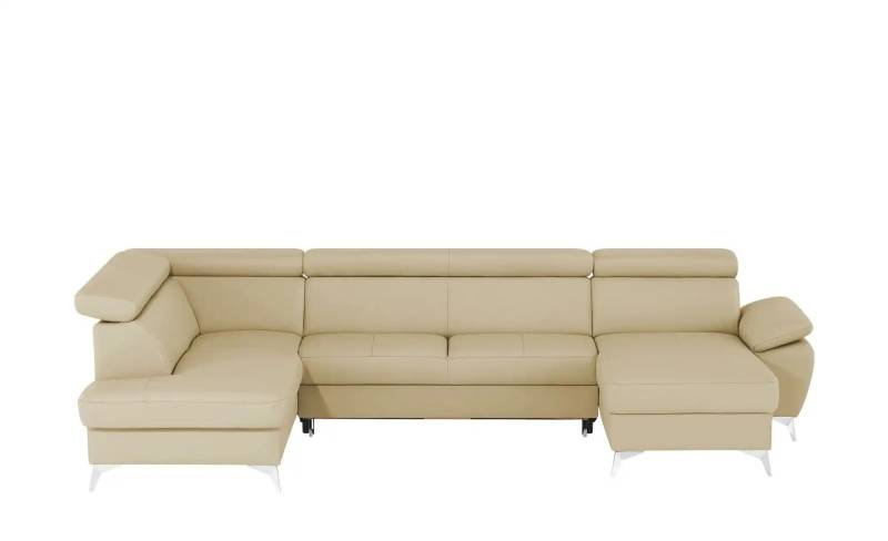 uno Wohnlandschaft mit verstellbarem Kopfteil Apollo ¦ beige ¦ Maße (cm): B: 338 H: 96 T: 210.0 Polstermöbel > Sofas > Schlafsofas - Höffner