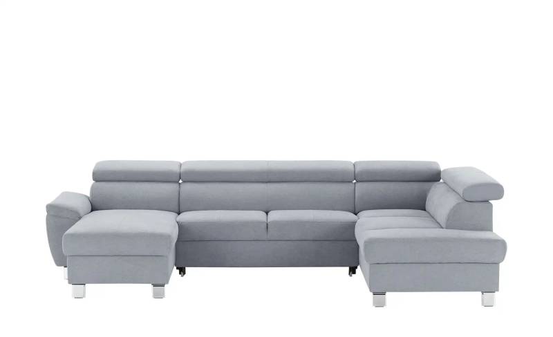 uno Wohnlandschaft aus Mikrofaser Avola ¦ grau ¦ Maße (cm): B: 318 H: 90 T: 208.0 Polstermöbel > Sofas > Schlafsofas - Höffner
