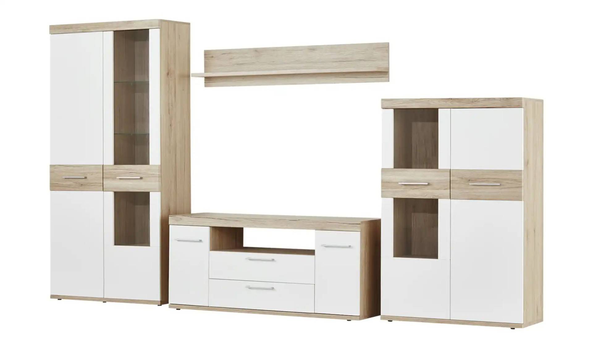 uno Wohnwand  Patryk ¦ weiß ¦ Maße (cm): B: 315 H: 187 T: 45.0 Kommoden & Sideboards > Wohnwände - Höffner