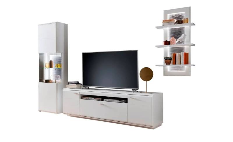 Primo Wohnwand  Ramon ¦ weiß ¦ Maße (cm): B: 315 H: 208 T: 51.0 Kommoden & Sideboards > Wohnwände - Möbel Kraft