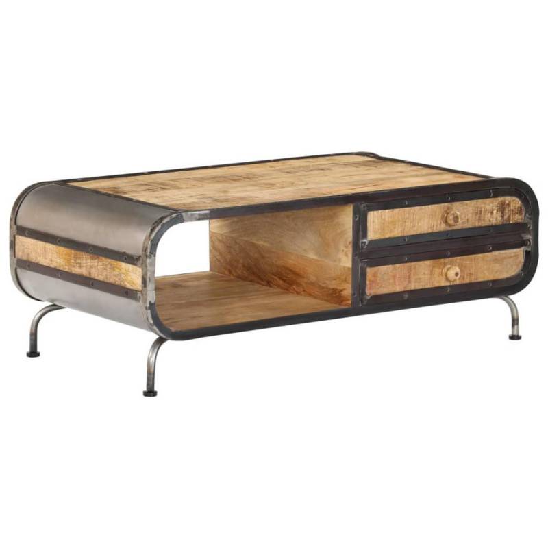 vidaXL COUCHTISCH Braun