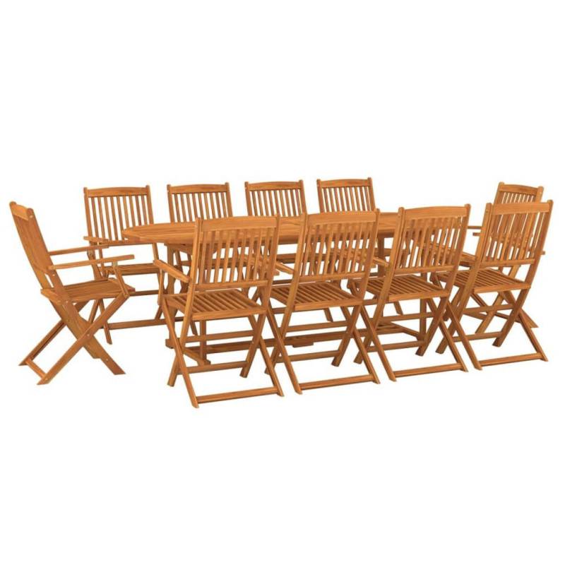 vidaXL GARTEN-ESSGRUPPE Braun