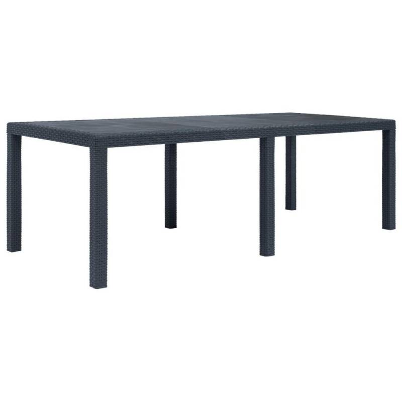 vidaXL GARTENTISCH Anthrazit