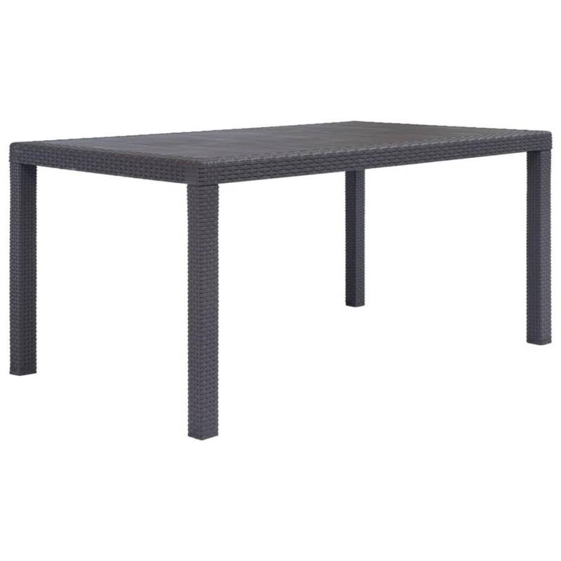 vidaXL GARTENTISCH Braun