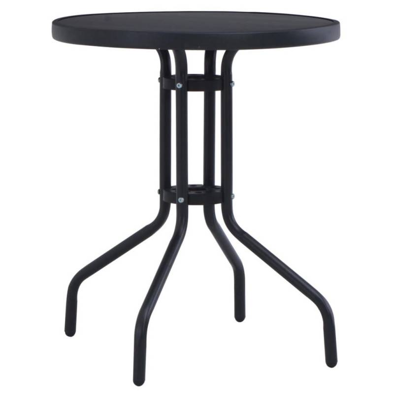vidaXL GARTENTISCH Schwarz